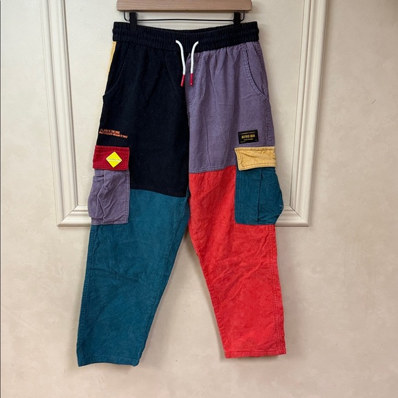 Aelfric Eden Other - Aelfric Eden "Back to 90's" Patchwork Color Block Corduroy Pants